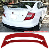 2012-2015 Honda Civic 4Dr Mugen Style Painted Trunk Spoiler Wing ABS