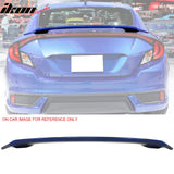 2016-2020 Honda Civic OE #B593M Brillant Sporty Blue Trunk Spoiler ABS