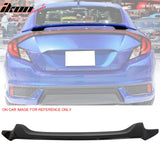 2016-2020 Honda Civic OE #NH731P Crystal Black Pearl Trunk Spoiler ABS