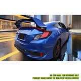 2016-2021 Honda Civic 10th Coupe TR Style Unpainted Gray Trunk Spoiler