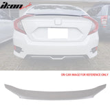 2016-2021 Honda Civic 10th Sedan OE Style Unpainted Gray Trunk Spoiler