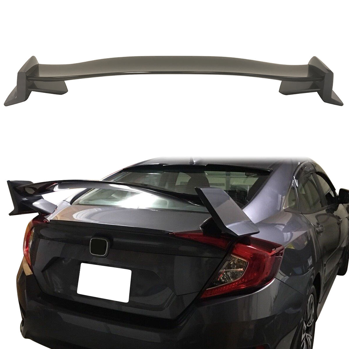 2016-2021 Honda Civic 10th X Sedan 4Dr Type R Trunk Spoiler Wing ABS