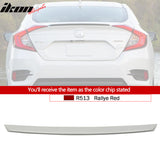 2016-2021 Honda Civic 4Dr Sedan Rear Trunk Spoiler Ducktail Wing Lip