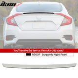 2016-2021 Honda Civic 4Dr Sedan Rear Trunk Spoiler Ducktail Wing Lip