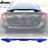 2016-2021 Honda Civic X Sedan Trunk Spoiler with LED Brake Light ABS