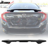 2016-2021 Honda Civic X Sedan Trunk Spoiler with LED Brake Light ABS