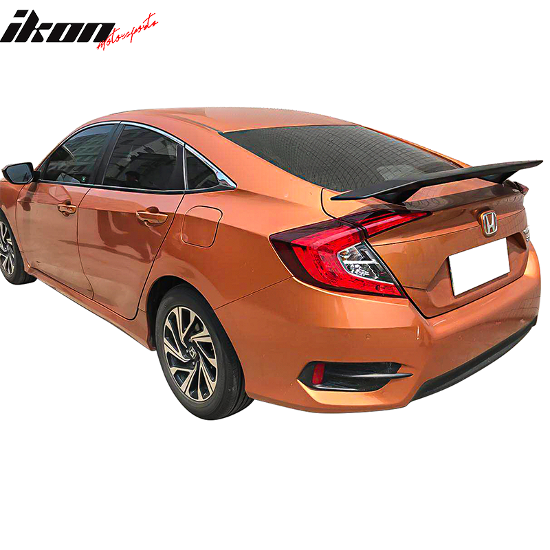 2016-2021 Honda Civic Sedan SI Coupe Style Painted Trunk Spoiler ABS