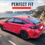 2022-2026 Honda Civic FL Type R Hatchback V Style Rear Trunk Spoiler Wing Carbon Fiber Print ABS
