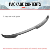 2022-2026 Honda Civic FL Type R Hatchback V Style Rear Trunk Spoiler Wing Carbon Fiber Print ABS