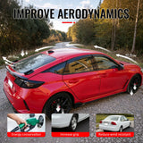 2022-2026 Honda Civic FL Type R Hatchback V Style Rear Trunk Spoiler Wing Carbon Fiber Print ABS