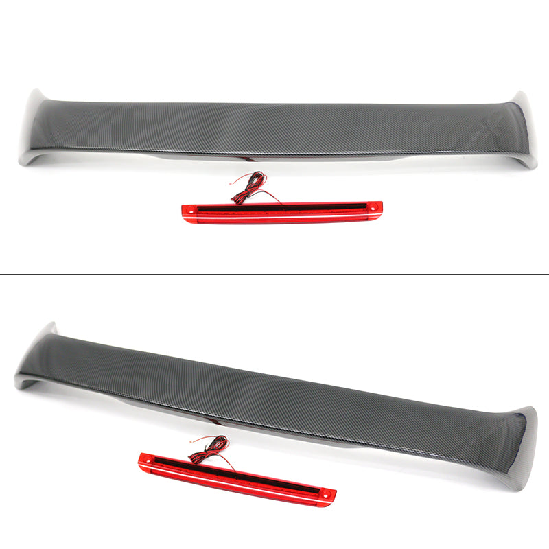 Rear Trunk Spoiler for Honda Civic Coupe 1996-2000 ABS w/ LED Light