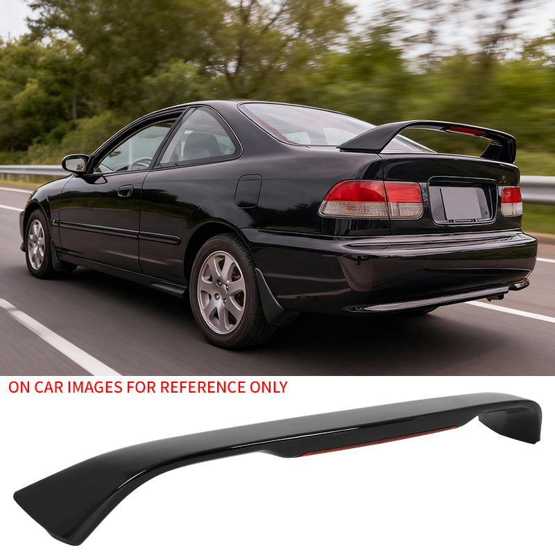 Rear Trunk Spoiler for Honda Civic Coupe 1996-2000 ABS w/ LED Light