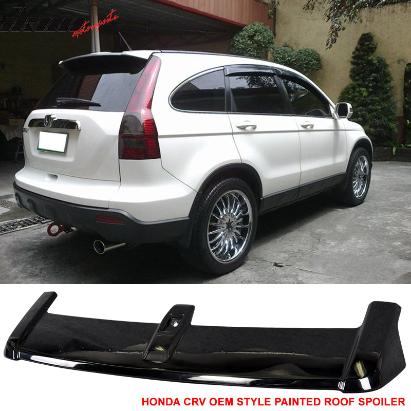 2007-2011 Honda CRV Rear Roof Spoiler Wing with LED Brake Light ABS