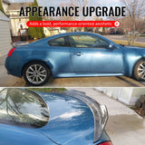 Trunk Spoiler for INFINITI G37 2008-2013 & Q60 2014-2015 Coupe PSM Style Carbon Fiber Print ABS