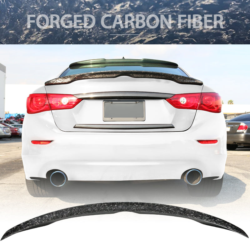 2014-2023 Infiniti Q50 Japanese Style Forge Trunk Spoiler Carbon Fiber