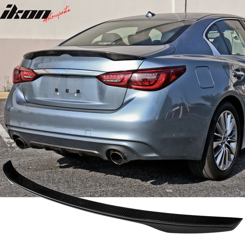 2014-2024 Infiniti Q50 Sedan Japanese Style Trunk Spoiler Carbon Fiber