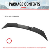 2021-2024 Kia K5 IKON Style Carbon Fiber Print Trunk Spoiler Wing ABS
