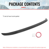 2013-2018 Lexus ES300h ES350 XV60 Rear Trunk Boot Deck Lid Spoiler Wing Lip OE Style Gloss Black ABS Plastic