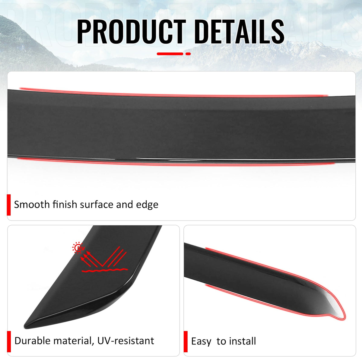 2013-2020 Lexus GS-Series L10 (GS F GS200t GS300 GS350 GS450h) Rear Trunk Boot Deck Lid Spoiler Wing Lip IKON Style Gloss Black ABS Plastic