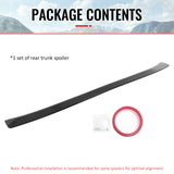 2013-2020 Lexus GS-Series L10 (GS F GS200t GS300 GS350 GS450h) Rear Trunk Boot Deck Lid Spoiler Wing Lip IKON Style Gloss Black ABS Plastic