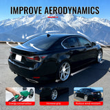 2013-2020 Lexus GS-Series L10 (GS F GS200t GS300 GS350 GS450h) Rear Trunk Boot Deck Lid Spoiler Wing Lip IKON Style Gloss Black ABS Plastic