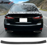 2013-2020 Lexus GS-Series L10 (GS F GS200t GS300 GS350 GS450h) Rear Trunk Boot Deck Lid Spoiler Wing Lip IKON Style Gloss Black ABS Plastic