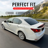 2013-2020 Lexus GS350 GS300 GS450h GS200t GS F Duckbill Style Duckbill Trunk Spoiler Matte Black ABS