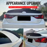 2013-2020 Lexus GS350 GS300 GS450h GS200t GS F Duckbill Style Duckbill Trunk Spoiler Matte Black ABS