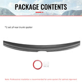 2013-2020 Lexus GS350 GS300 GS450h GS200t GS F Duckbill Style Duckbill Trunk Spoiler Carbon Fiber Print ABS