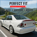 2001-2005 Lexus IS300 Sedan JDM Duckbill Trunk Spoiler Wing Primer Black ABS