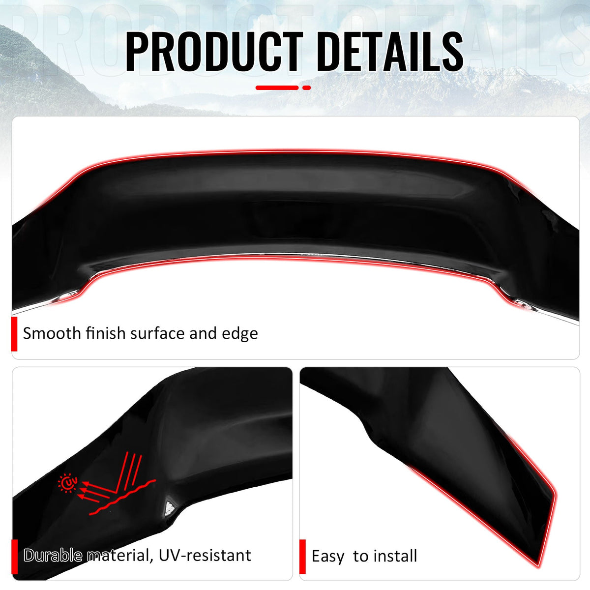 2006-2014 Lexus IS250 IS350 IS F Sedan R Style Trunk Spoiler Gloss Black ABS