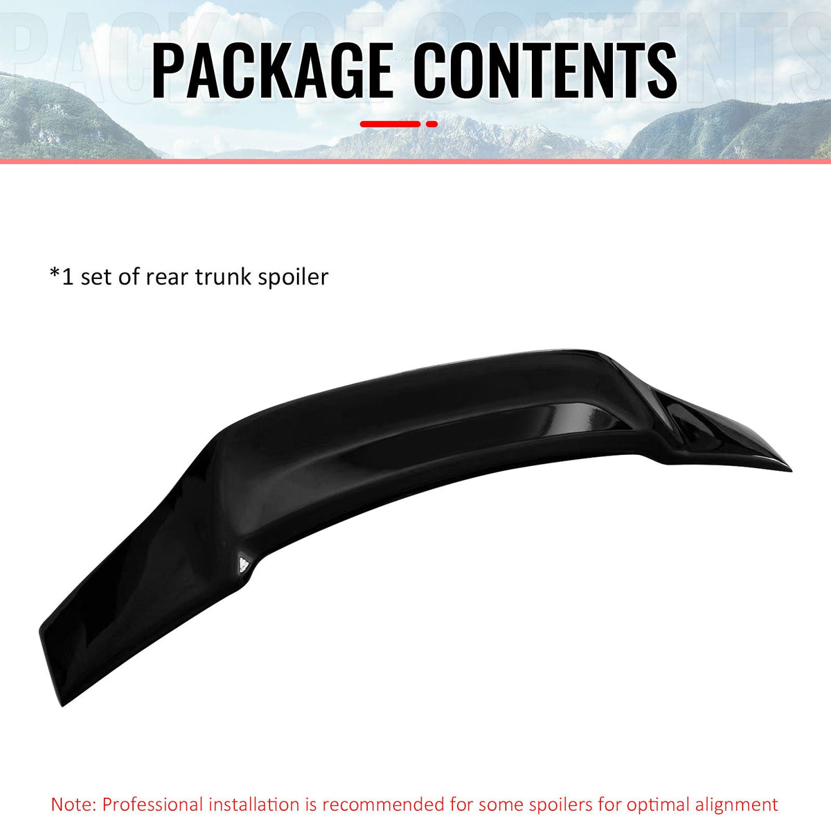 2006-2014 Lexus IS250 IS350 IS F Sedan R Style Trunk Spoiler Gloss Black ABS