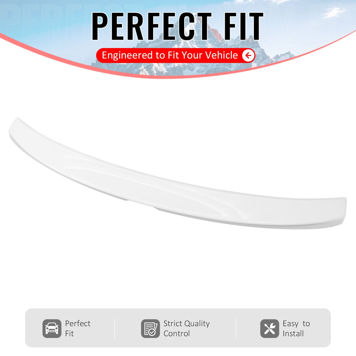 2006-2013 Lexus IS250 Sedan C Style Painted #040 White Trunk Spoiler