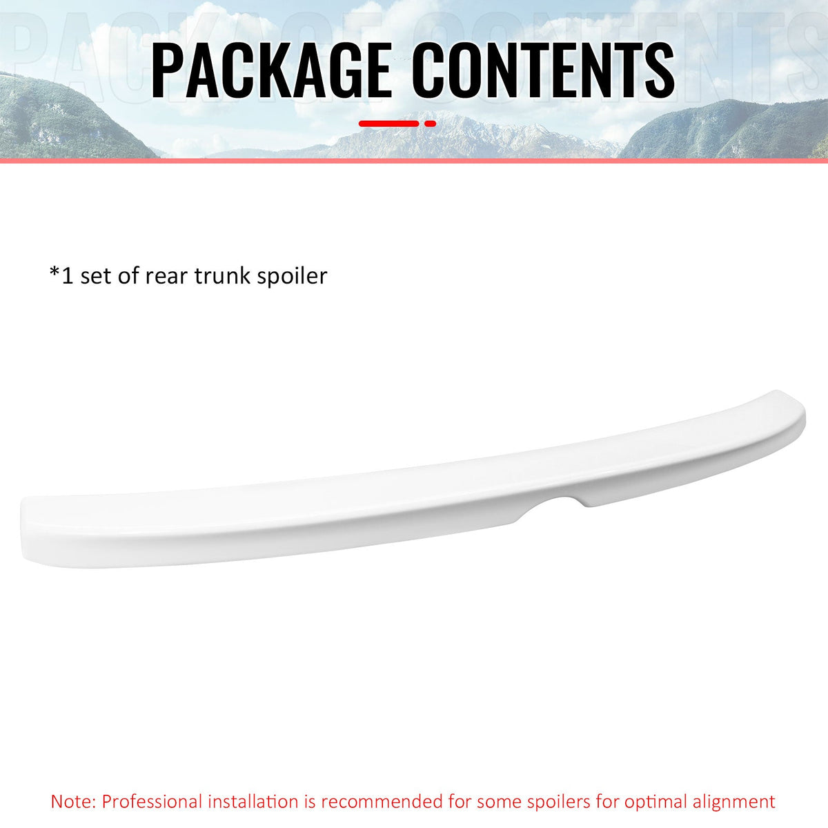 2006-2013 Lexus IS250 Sedan C Style Painted #040 White Trunk Spoiler