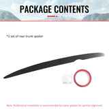 2006-2013 Lexus IS250/IS350 XE20 & 2008-2013 IS F Sedan 4-Door Rear Trunk Deck Lid Spoiler Wing Lip OE Style Gloss Black ABS Plastic