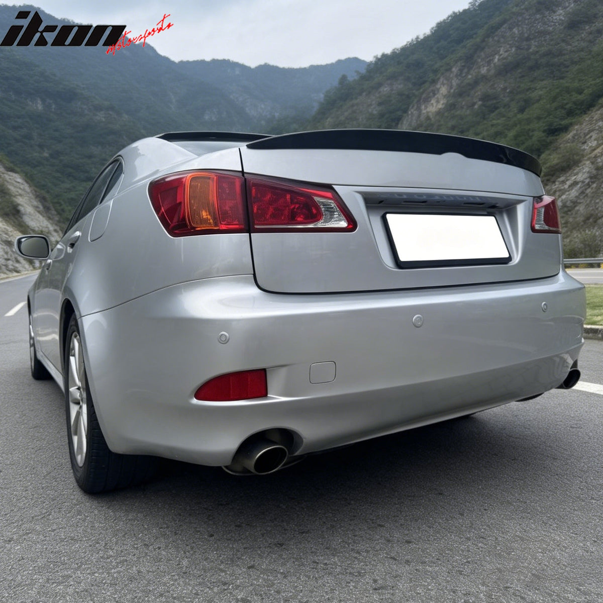2006-2013 Lexus IS250/IS350 XE20 & 2008-2013 IS F Sedan 4-Door Rear Trunk Deck Lid Spoiler Wing Lip OE Style Gloss Black ABS Plastic