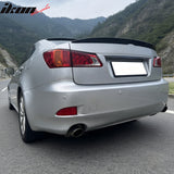 2006-2013 Lexus IS250/IS350 XE20 & 2008-2013 IS F Sedan 4-Door Rear Trunk Deck Lid Spoiler Wing Lip OE Style Gloss Black ABS Plastic