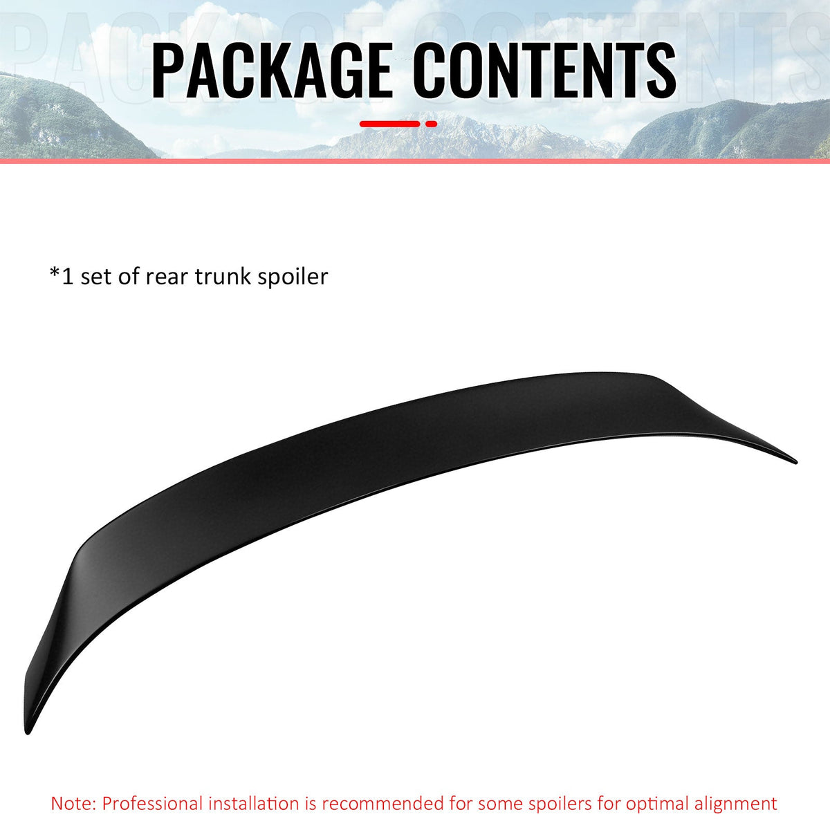 Trunk Spoiler for Lexus IS200t IS250 IS300 IS350 Sedan 2014-2020 AR Style Matte Black ABS