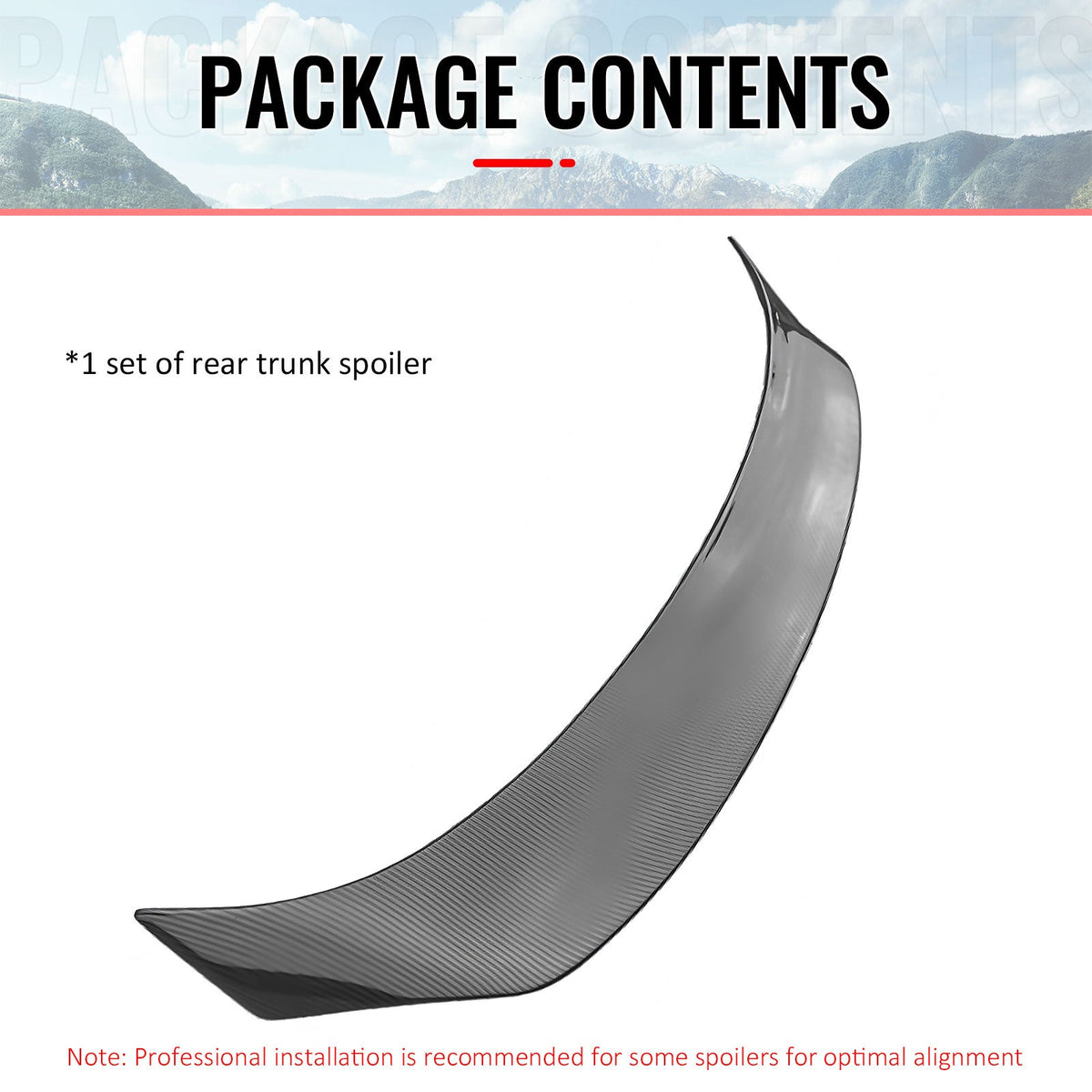 Trunk Spoiler for Lexus IS200t IS250 IS300 IS350 Sedan 2014-2020 AR Style Carbon Fiber Print ABS