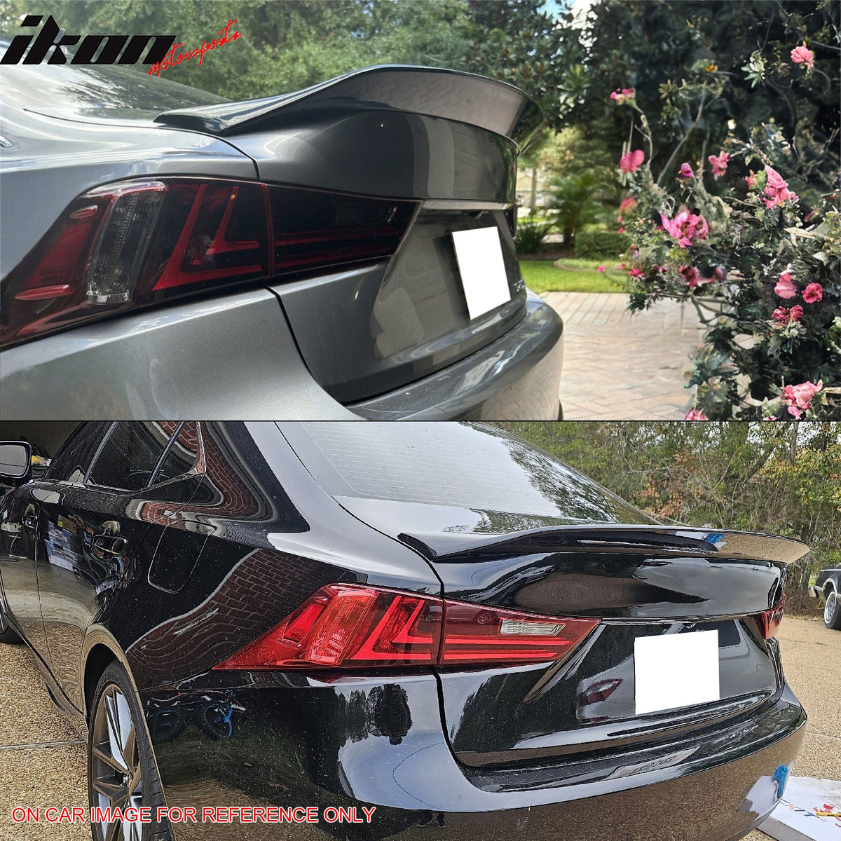 Trunk Spoiler for Lexus IS200t IS250 IS300 IS350 Sedan 2014-2020 AR Style Gloss Black ABS