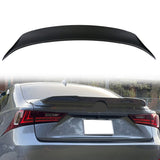 2014-2020 Lexus IS IS250 IS350 Type A Matte Black Rear Spoiler Wing
