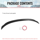 2014-2020 Lexus IS200t IS250 IS300 IS350 XE30 Sedan 4-Door Rear Trunk Deck Lid Spoiler Wing Lip OE Style Gloss Black ABS Plastic