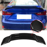 Trunk Spoiler for Lexus IS200t IS250 IS300 IS350 Sedan 2014-2020 R Style Carbon Fiber Print ABS