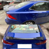 Trunk Spoiler for Lexus IS200t IS250 IS300 IS350 Sedan 2014-2020 R Style Carbon Fiber Print ABS