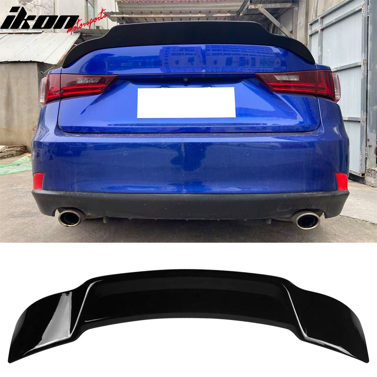Trunk Spoiler for Lexus IS200t IS250 IS300 IS350 Sedan 2014-2020 R Style Gloss Black ABS