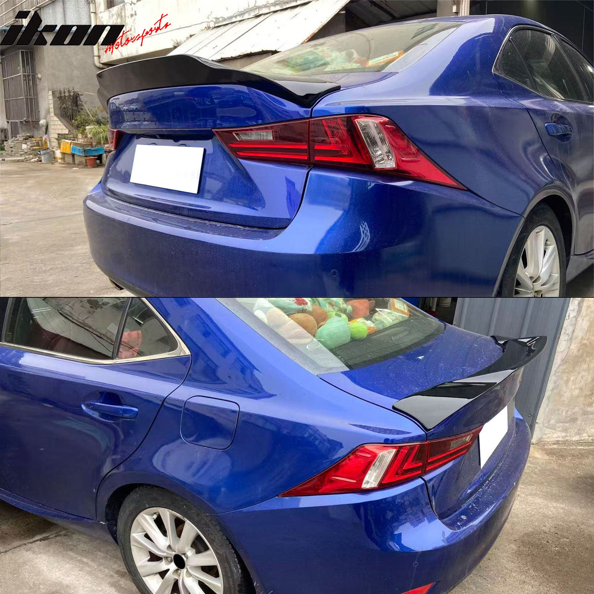 Trunk Spoiler for Lexus IS200t IS250 IS300 IS350 Sedan 2014-2020 R Style Gloss Black ABS