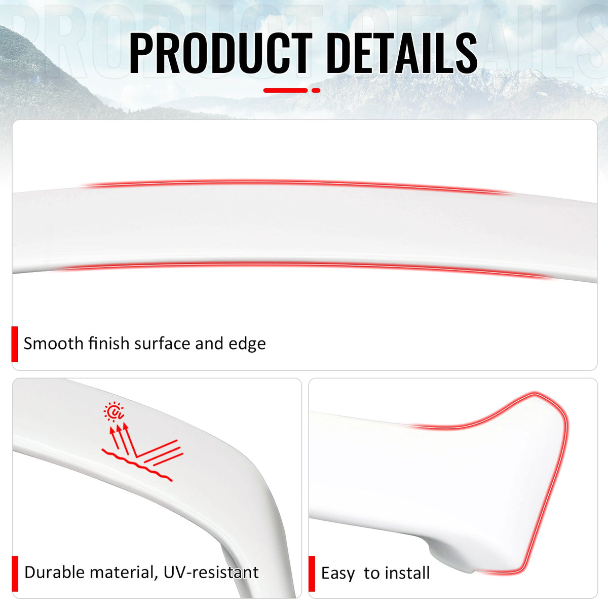 1998-2005 Lexus GS300 & 01-05 IS300 Painted #White Trunk Spoiler W/LED