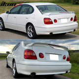 1998-2005 Lexus GS300 & 01-05 IS300 Painted #White Trunk Spoiler W/LED