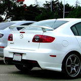 2003-2009 Mazda 3 Sedan Black Window Visor Roof Spoiler Lip Wing ABS