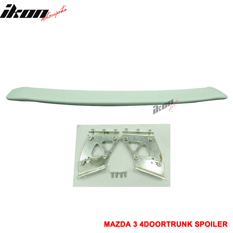 2003-2009 Mazda 3 Sedan Black Window Visor Roof Spoiler Lip Wing ABS